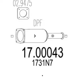 Filtru de particule / funingine, evacuare