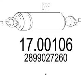 Filtru de particule / funingine, evacuare