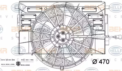 Ventilator răcire motor