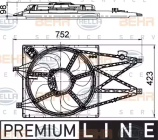 Ventilator răcire motor