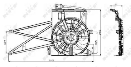 Ventilator răcire motor