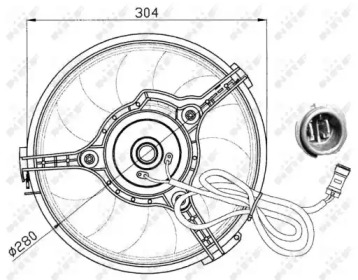 Ventilator răcire motor