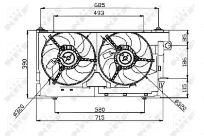 Ventilator răcire motor