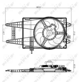 Ventilator răcire motor