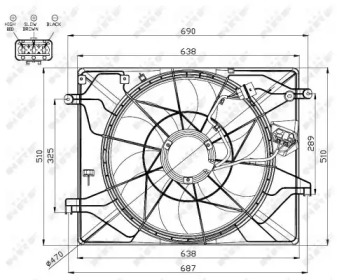 Ventilator răcire motor