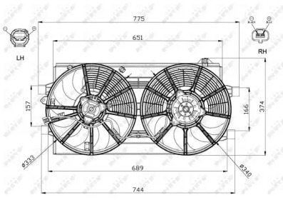 Ventilator răcire motor