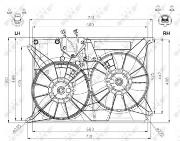 Ventilator răcire motor