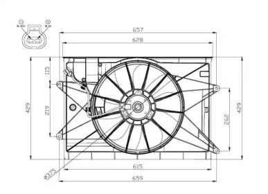 Ventilator răcire motor