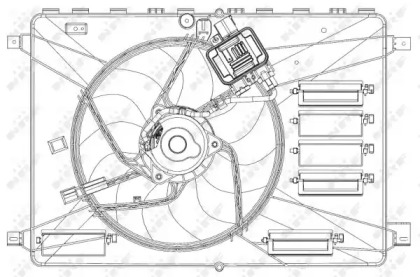 Ventilator răcire motor