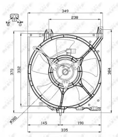 Ventilator răcire motor