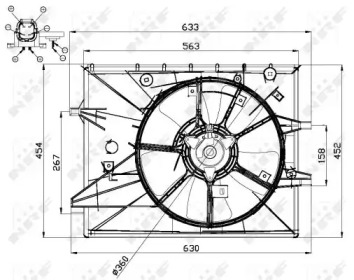 Ventilator răcire motor