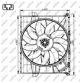 Ventilator răcire motor