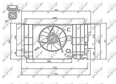 Ventilator răcire motor