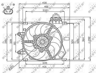 Ventilator răcire motor