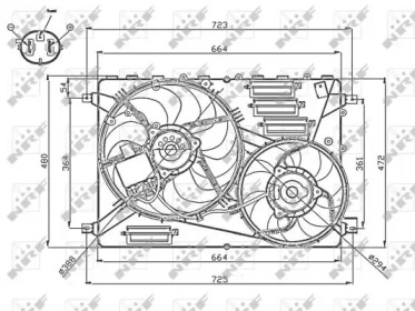 Ventilator răcire motor