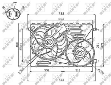 Ventilator răcire motor