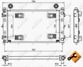 Radiator apă răcire motor