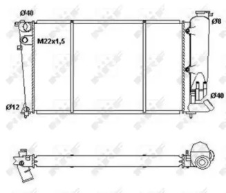 Radiator apă răcire motor