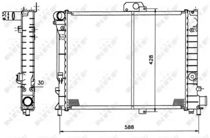 Radiator apă răcire motor