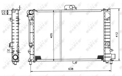 Radiator apă răcire motor