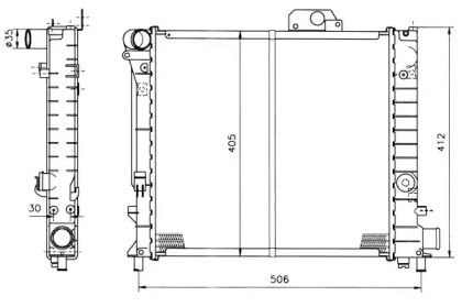 Radiator apă răcire motor