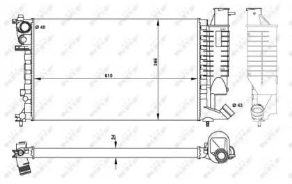 Radiator apă răcire motor