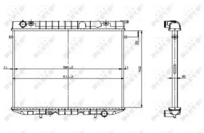 Radiator apă răcire motor