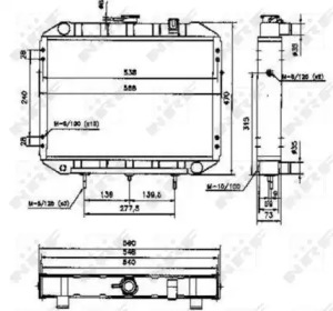 Radiator apă răcire motor