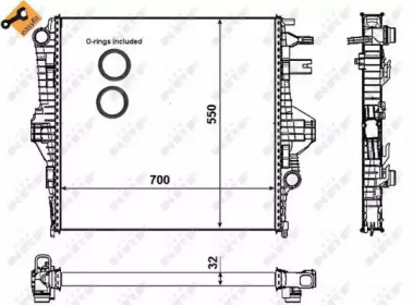 Radiator apă răcire motor