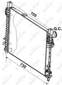 Radiator apă răcire motor