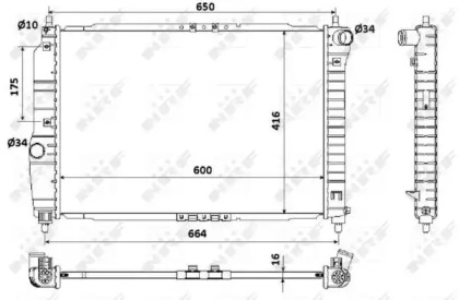 RADIATOR MOTOR (1.4 DOHC,MT) HCC