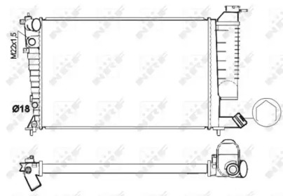 Radiator apă răcire motor