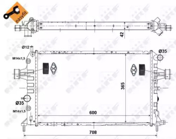 Radiator apă răcire motor