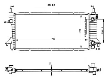 Radiator apă răcire motor