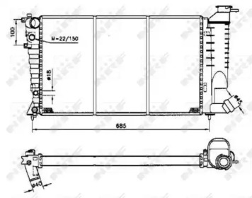 Radiator apă răcire motor