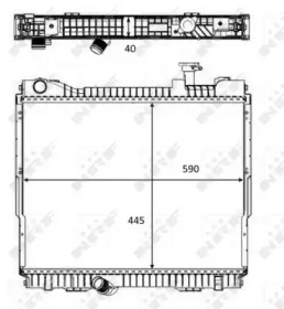 Radiator apă răcire motor