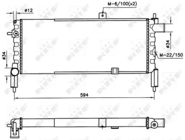 Radiator apă răcire motor