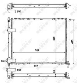 Radiator apă răcire motor