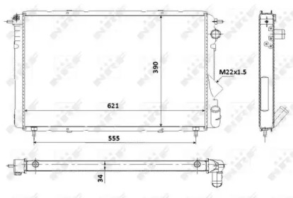 Radiator apă răcire motor