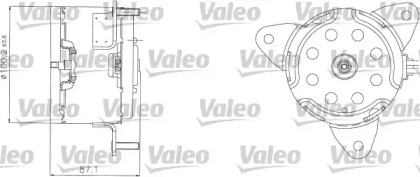 Motor electric, ventilator pentru radiatoare