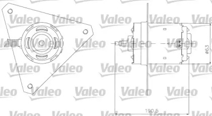 Motor electric, ventilator pentru radiatoare