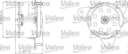 Motor electric, ventilator pentru radiatoare