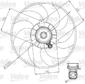 Ventilator răcire motor