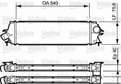 RADIATOR INTERC. 2.0 DCI-2.5 DCI (538X175X40) NISSAN PRIMASTAR 06-16