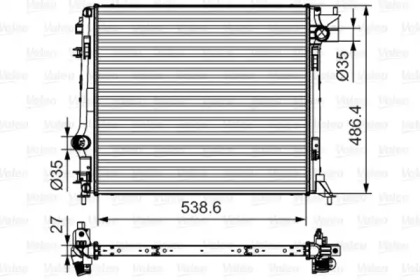 Radiator apă răcire motor