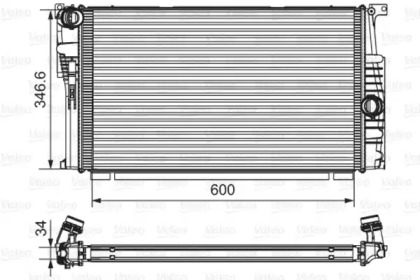 Radiator apă răcire motor