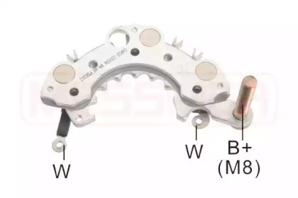 Punte diode, alternator