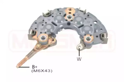 Punte diode, alternator