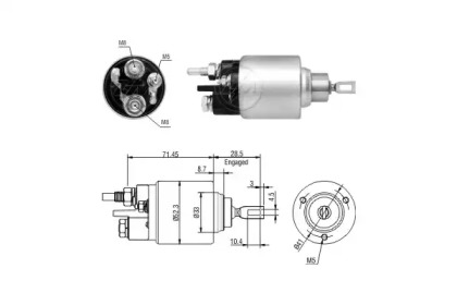 Contactor, electromotor