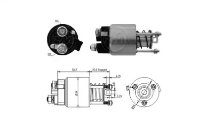 Contactor, electromotor